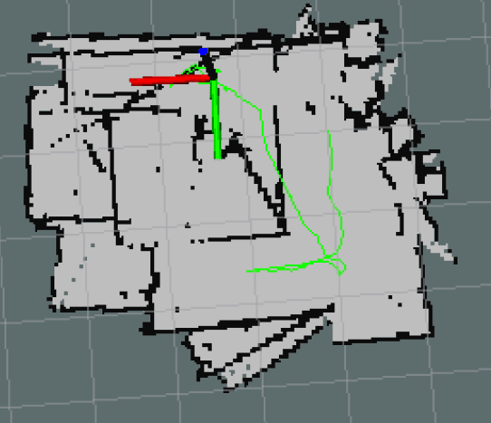 2D LiDAR map generated using Hector SLAM
