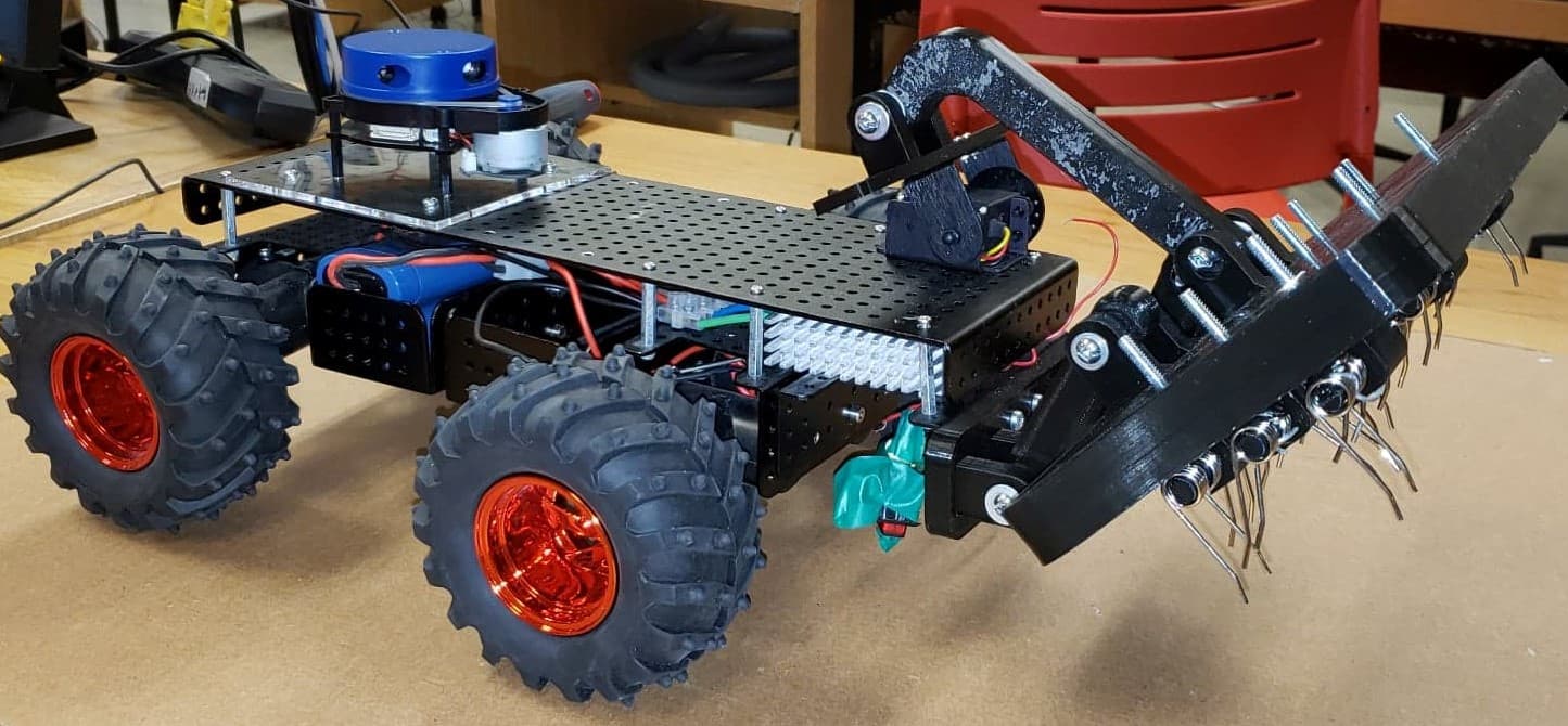 Autonomous weed management robot